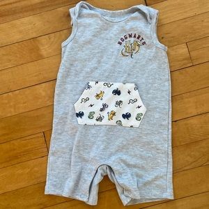 Hogwarts baby onesie